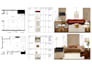 create interior mood board, 2d floor plan, shopping list